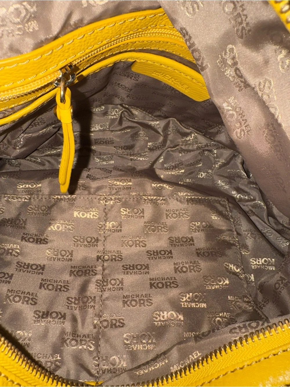 Michael Kors Bright Yellow Leather Shoulder Satchel